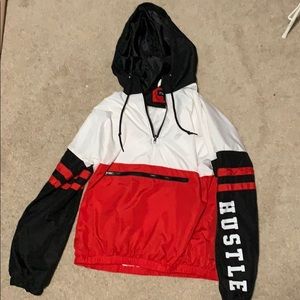 Hustle Printed Windbreaker